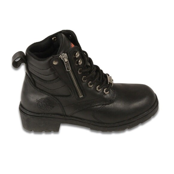 Milwaukee Leather Women’s Side Zipper Plain Toe Boot - MBL9320 Size 8 - Picture 6 of 10